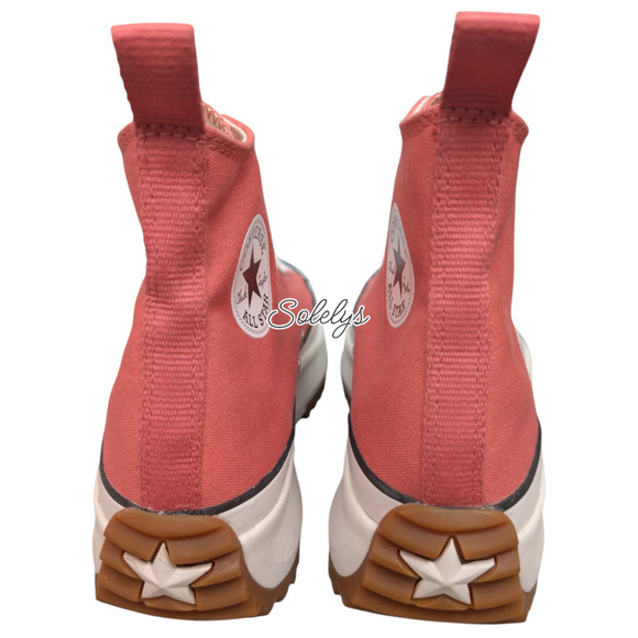 Converse Run Star Hike High Top Platform Terracotta Pink Gum Sneaker Mens 12 - Picture 7 of 10